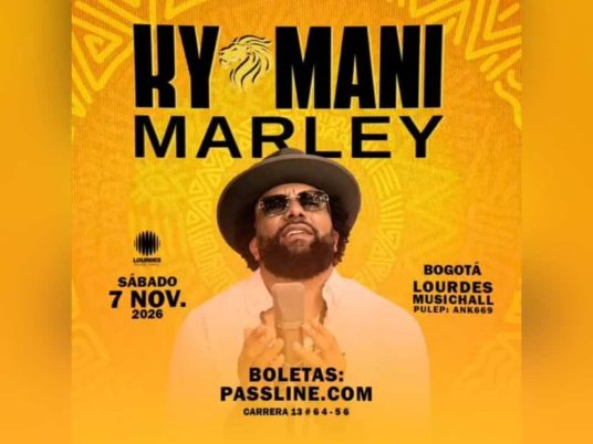 Ky-Mani Marley llega con su reggae love a Bogotá