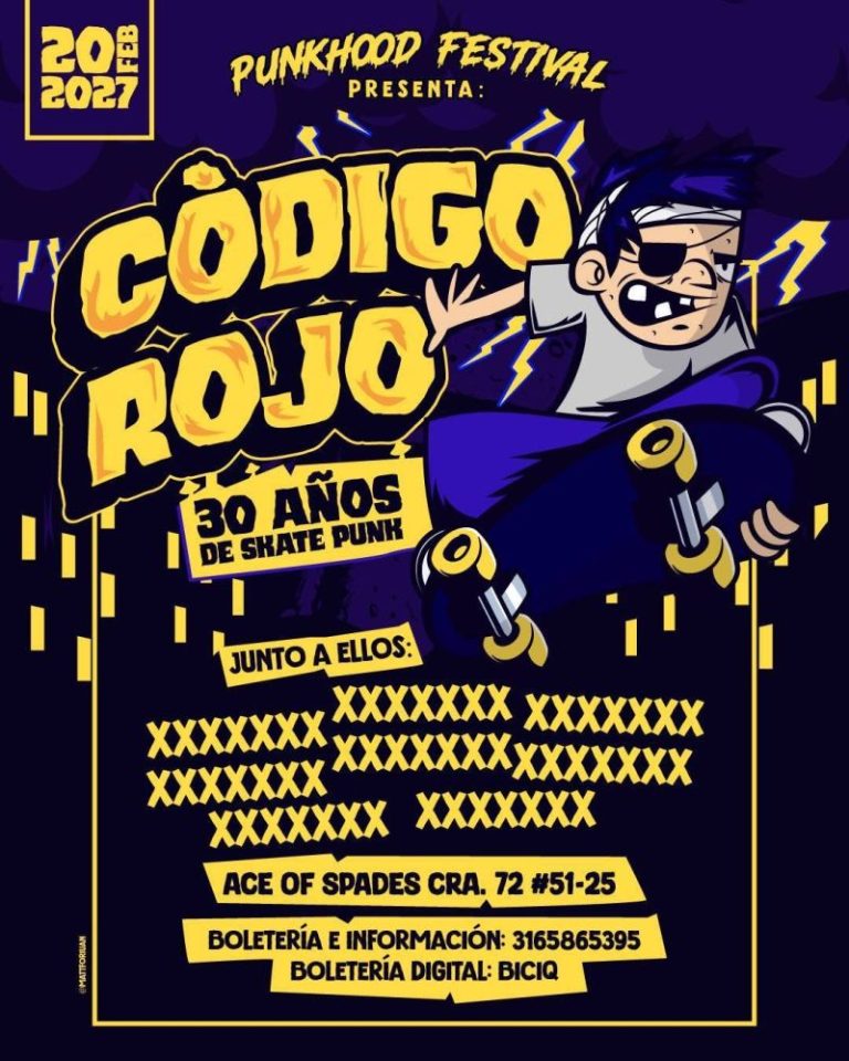 Código Rojo 30 Años de Skate Punk